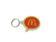 Винтажная цепь силиконовой резины золотых сводов McDonalds резиновая ключевая цепная ключевая